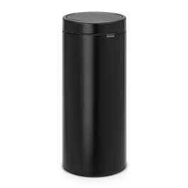 BRABANTIA Touch Bin New czarny 30 l (115301) - kosz na śmieci ze stali nierdzewnej