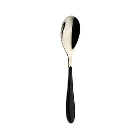 BUGATTI Gioia 22 cm czarna - łyżka stołowa ze stali nierdzewnej