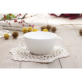 Bulionówka porcelanowa AMBITION PARIS / PORTO BIAŁA 350 ml