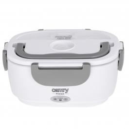 CAMRY CR 4483 1,1 l biały - lunch box / śniadaniówka plastikowa elektryczna z łyżeczką