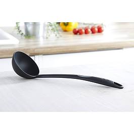 TEFAL Bienvenue 31 cm czarna - chochla / łyżka wazowa plastikowa