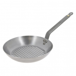 DE BUYER Mineral B Element 26 cm grafitowa - patelnia grillowa stalowa