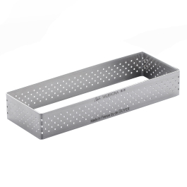 DE BUYER Uono 28 x 11 cm - rant do tarty perforowany ze stali nierdzewnej