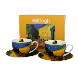 Filiżanki porcelanowe ze spodkami DUO ART GALLERY STARRY NIGHT BY V. VAN GOGH 270 ml 2 szt.
