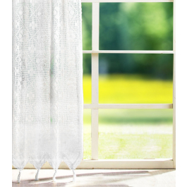 Firana do kuchni bawełniana JEDEKA 559 SZYDEŁKOWA BIAŁA 150 x 90 cm