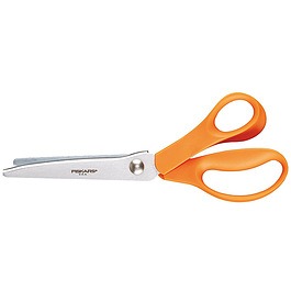FISKARS Classic Zig-Zag pomarańczowe - nożyczki krawieckie ze stali nierdzewnej