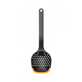 FISKARS Functional Form Tension 30 cm czarna - łyżka cedzakowa / szumówka plastikowa