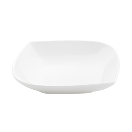 FLORINA Moss 21,0 cm ecru - talerz obiadowy głęboki porcelanowy