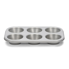 Forma / Blacha do pieczenia 6 muffinek i babeczek stalowa PATISSE SILVER-TOP 27 cm