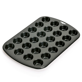 KAISER Inspiration Muffin World Mini czarna - forma do pieczenia 24 muffinek i babeczek