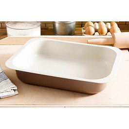 Forma do pieczenia ciasta prostokątna metalowa SNB CAFFE CREME 29 x 22 cm