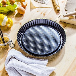 Forma do pieczenia tarty aluminiowa FLORINA LIKORIS CZARNA 28 cm