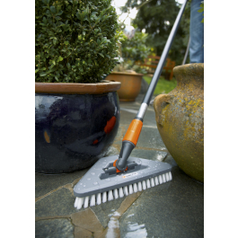 GARDENA Cleansystem Brush szara - szczotka obrotowa do mycia tarasu