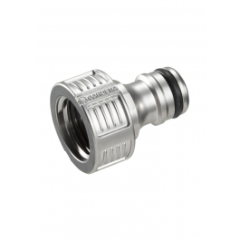 GARDENA Original System Tap Connection 21 mm G 1/2" srebrne - przyłącze kranowe metalowe