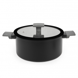 Garnek aluminiowy z pokrywką STARKE PRO GENIUS 4,7 l