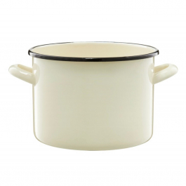 Garnek emaliowany EMALIA OLKUSZ COLORES KREMOWY 4 l