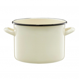 Garnek emaliowany EMALIA OLKUSZ COLORES KREMOWY 5,5 l