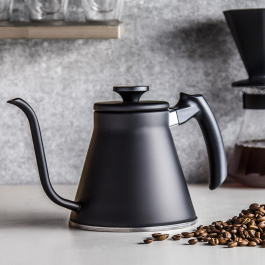 HARIO Fit Kettle V60 Drip 1,2 l czarny - czajnik ze stali nierdzewnej