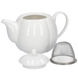 LA PORCELLANA BIANCA Villadeifiori 0,8 l - dzbanek do herbaty porcelanowy z zaparzaczem