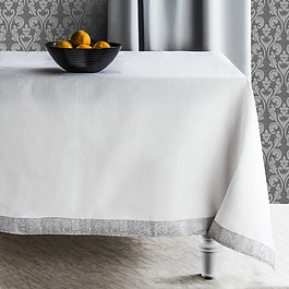 JEDEKA Margo 921 Silver 85 x 85 cm biały - obrus na stół poliestrowy