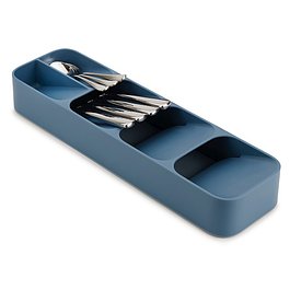 JOSEPH JOSEPH DrawerStore Sky 39,5 x 11 cm niebieski - organizer / wkład do szuflady na sztućce plastikowy