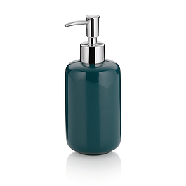 KELA Isabella 400 ml morski - dozownik do mydła w płynie lub płynu do mycia naczyń ceramiczny