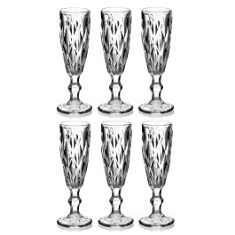 Kieliszki do szampana szklane AFFEK DESIGN ELISE CLEAR 180 ml 6 szt.