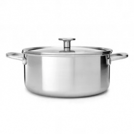 KITCHENAID Multi-Ply Stainless Steel 4,9 l - garnek ze stali nierdzewnej z pokrywką