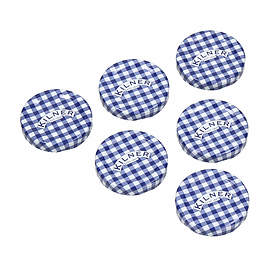 KILNER Jar 4,8 cm 6 szt. niebieskie – zakrętki do słoików metalowe