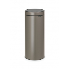 BRABANTIA Touch Bin 30 l platynowy - kosz na śmieci ze stali nierdzewnej