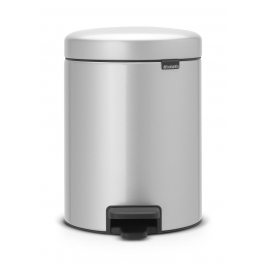 BRABANTIA Newicon 5 l szary - kosz łazienkowy ze stali nierdzewnej z pedałem