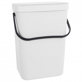 Kosz na śmieci plastikowy RUBBISH BIN WHITE 10 l