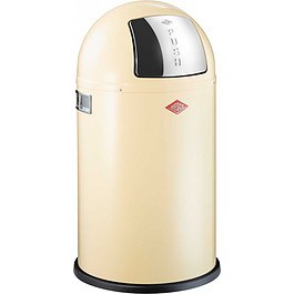 WESCO Push Boy Junior 22 l beżowy - kosz na śmieci stalowy
