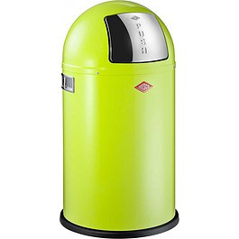 WESCO Pushboy Junior 22 l zielony - kosz na śmieci stalowy