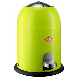 WESCO Single Master 9 l zielony - kosz na śmieci do łazienki z pedałem stalowy