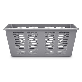 Koszyk do przechowywania plastikowy BRANQ ZEBRA SZARY XL 36,4 x 25,4 cm