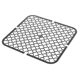 Kratka / Mata do zlewu plastikowa CAPRI CZARNA 27,5 x 27,5 cm