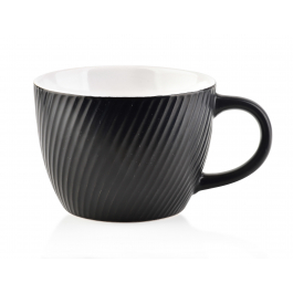 Kubek ceramiczny AFFEK DESIGN SALLY LINES CZARNY 480 ml