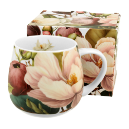Kubek porcelanowy baryłka DUO FIVE O'CLOCK MAGNOLIA 430 ml