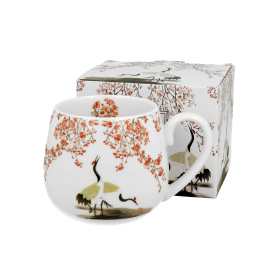 Kubek porcelanowy DUO ART GALLERY SAKURA I ŻURAWIE 430 ml