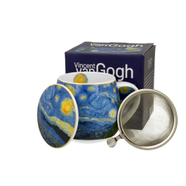 Kubek porcelanowy z zaparzaczem DUO ART GALLERY STARRY NIGHT BY V. VAN GOGH 430 ml