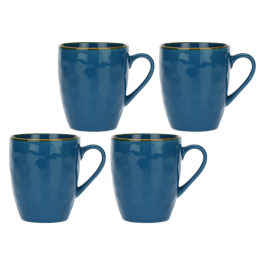 Kubki kamionkowe ROSE TULIPANI CONCERTO BLU AVIO 430 ml 4 szt.