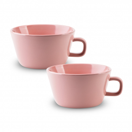 Kubki porcelanowe AFFEK DESIGN NADINE JASNORÓŻOWE 500 ml 2 szt.