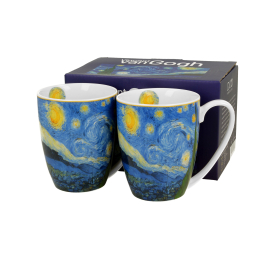 Kubki porcelanowe DUO ART GALLERY STARRY NIGHT BY V. VAN GOGH 360 ml 2 szt.