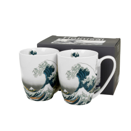 Kubki porcelanowe DUO ART GALLERY THE GREAT WAVE BY HOKUSAI 380 ml 2 szt.