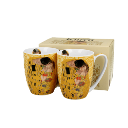 Kubki porcelanowe DUO ART GALLERY THE KISS BY GUSTAV KLIMT 350 ml 2 szt.