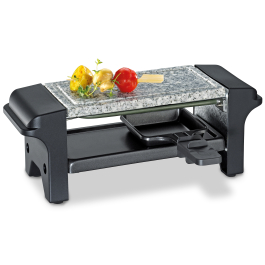  KUCHENPROFI TWIN 350 W - grill elektryczny raclette granitowy z dwoma łopatkami