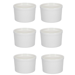 LA PORCELLANA BIANCA Arezzo 6 szt. - kokilki / naczynia do zapiekania porcelanowe