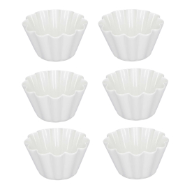 LA PORCELLANA BIANCA Arezzo 6 szt. - kokilki / naczynia do zapiekania porcelanowe