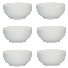 LA PORCELLANA BIANCA Essenziale 13 cm 6 szt. - miski / salaterki porcelanowe
